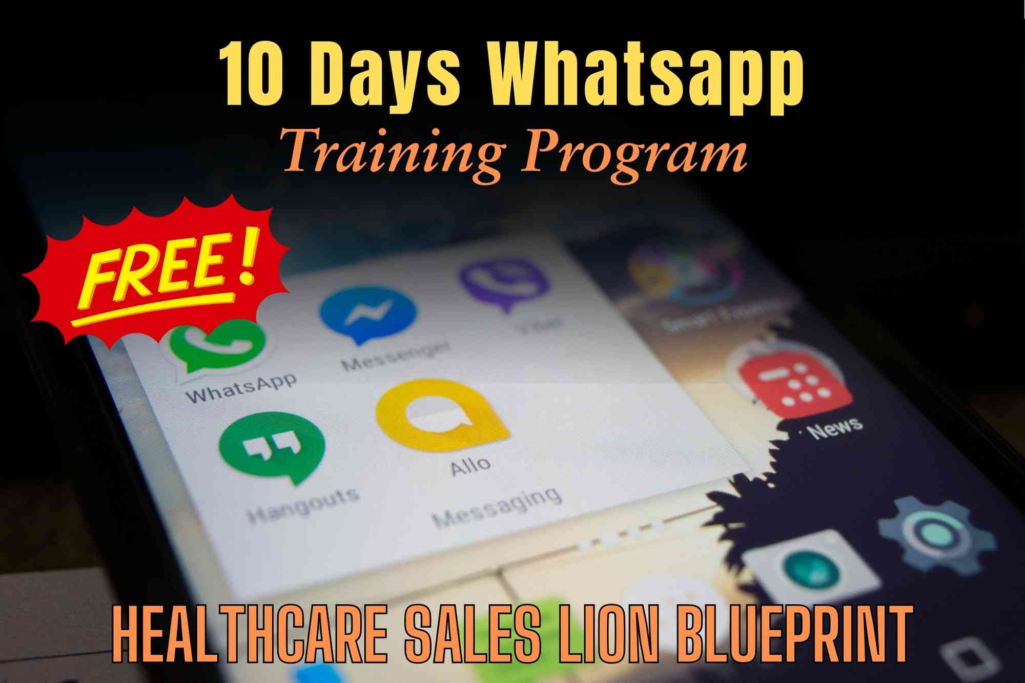 Healthcare Sales Lion whatsapp class